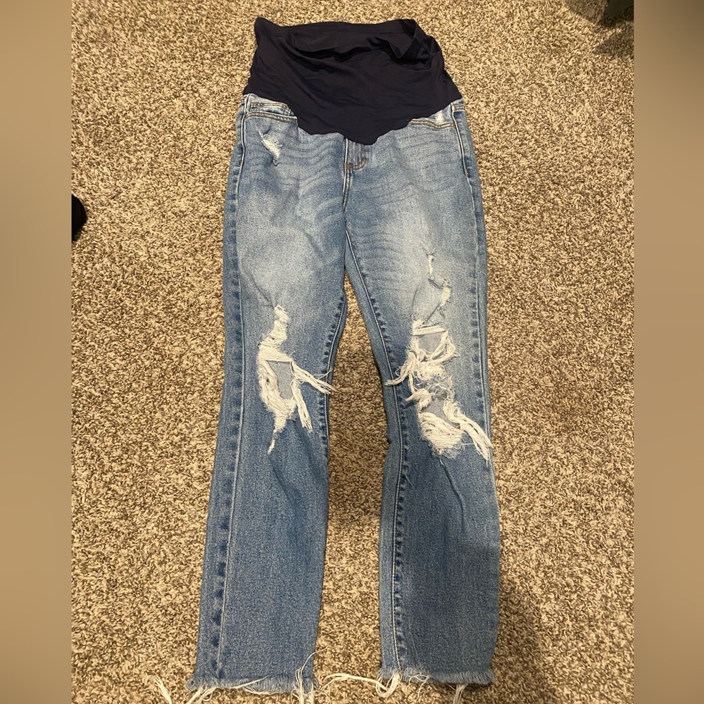 Pink Blush Maternity Jeans